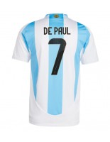Argentiina Rodrigo De Paul #7 Kotipaita Copa America 2024 Lyhythihainen
